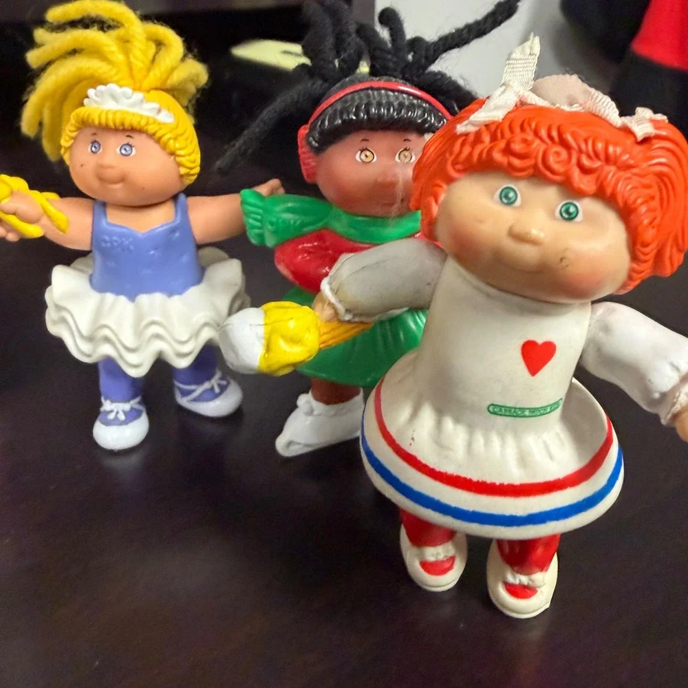 Vintage 1994 Cabbage Patch Kids PVC Mini Figures Lot of 6 Collectible Toys 90s